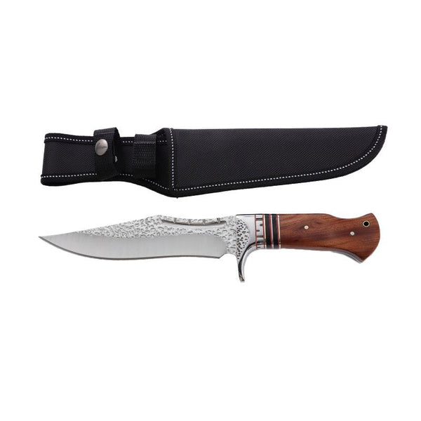 Xtreme | 12″ Hunting Knife – Fixed Blade with Wooden Handle & Sheath (XTR-HKN085) Fixed Blade Knife Canadian Distributor