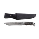 Xtreme | 12″ Damascus-Style Hunting Knife – Fixed Blade with Wood & Steel Handle (XTR-HKN090) Fixed Blade Knife Canadian Distributor