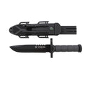 Xtreme | 12.5″ Survival Hunting Knife – Locking Blade with Compass, Fire Starter & ABS Sheath (XTR-HKN096/7) Fixed Blade Knife Canadian Distributor Black