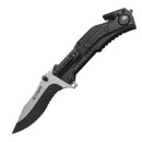 Xtreme | 8.23″ Tactical Pocket Knife – Folding Survival Knife with LED, Compass & Glass Breaker (XTR-HKN105) Folding Knife Canadian Distributor