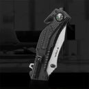 Xtreme | 8.23″ Tactical Pocket Knife – Folding Survival Knife with LED, Compass & Glass Breaker (XTR-HKN105) Folding Knife Canadian Distributor