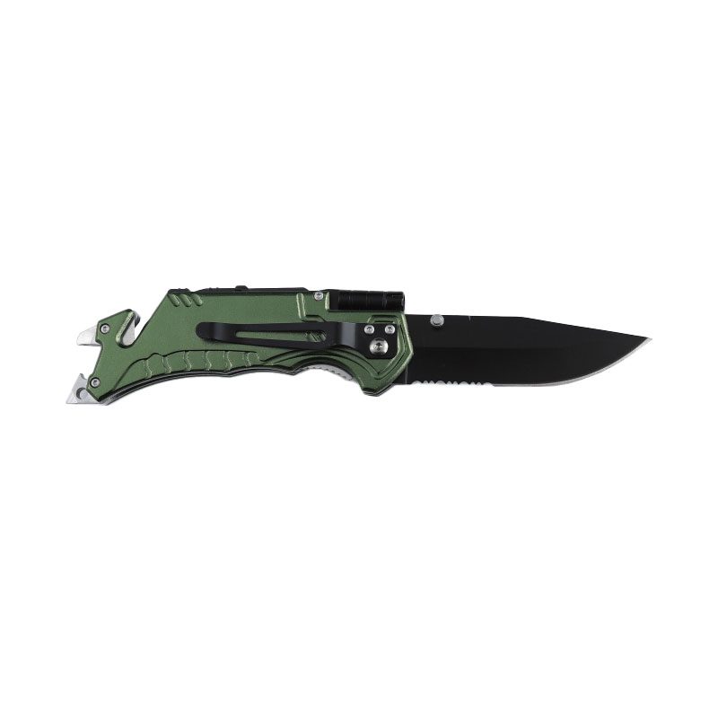 Xtreme | 8.15″ Pocket Knife – 9CR18 Stainless Steel Folding Blade with Flashlight & Rescue Tools (XTR-HKN108) Folding Knives Canadian Distributor