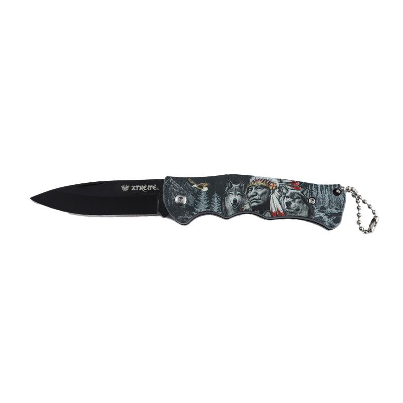 Xtreme | 6.30″ Pocket Knife – Folding Drop Point Blade with Skull Design (XTR-HKN109/110/111) Folding Knife Canadian Distributor HKN111