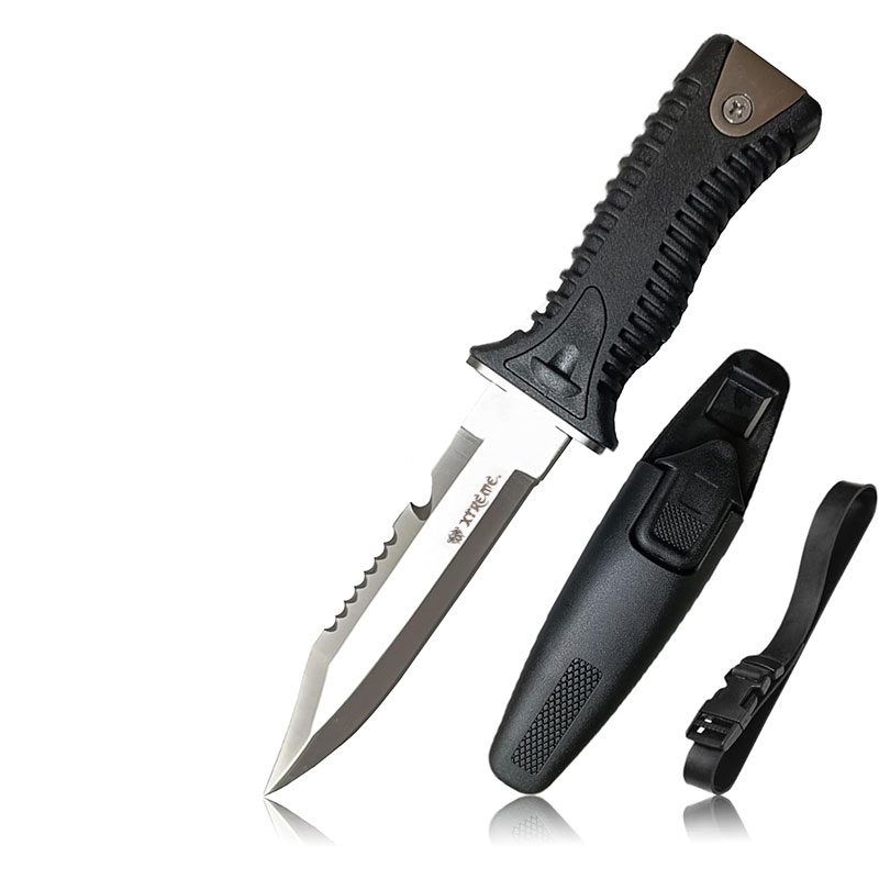 Xtreme | 10″ Hunting & Diving Knife – Fixed Serrated Blade with Hammerhead Handle (XTR-HKN114) Fixed Blade Knife Canadian Distributor