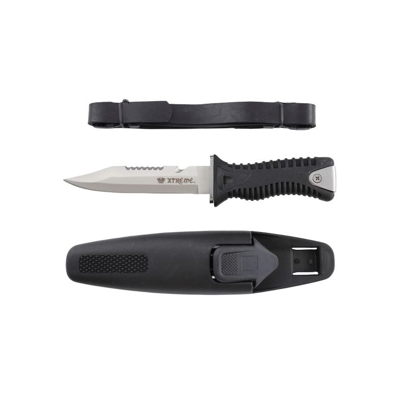 Xtreme | 10″ Hunting & Diving Knife – Fixed Serrated Blade with Hammerhead Handle (XTR-HKN114) Fixed Blade Knife Canadian Distributor