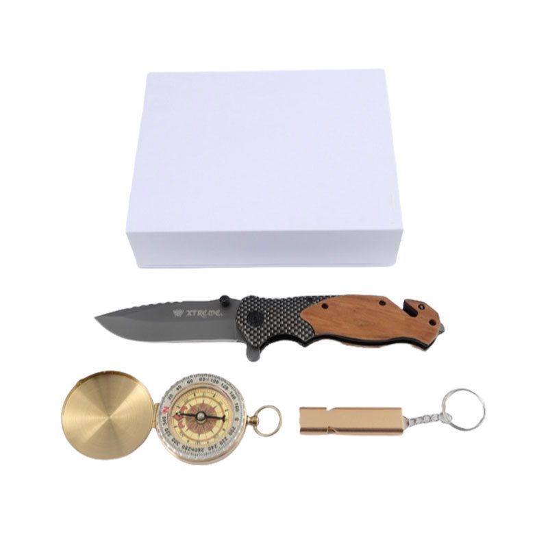 Xtreme | 8.07″ Pocket Knife Gift Set – Multifunctional Folding Knife with Compass & Whistle (XTR-HKN133) Folding Knife Canadian Distributor