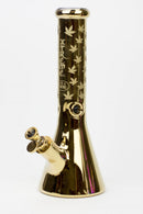 13" XTREME Glass / 7 mm / Electroplated Glass beaker Bong Glass Bong Canadian Distributor Gold