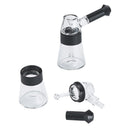 4" Pipe -Aluminum+Glass, Black Color [YD2040] Glass Pipe Canadian Distributor