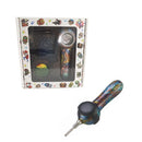 5" Pipe Metal Small Silicone Pill Case Inside - Rainbow [YD2083] Nectar Collector Canadian Distributor