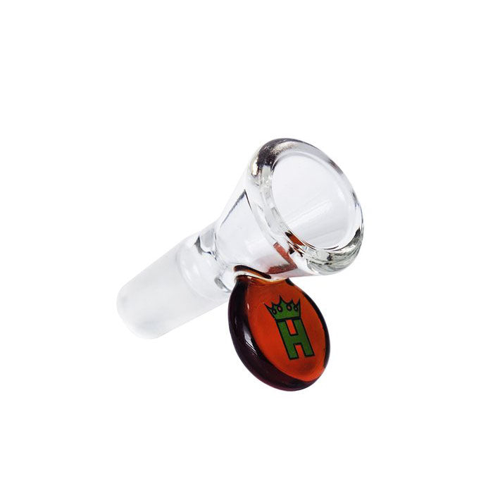 O Hoss Glass | 14mm Cone Bowl with Coloured Tab [YX12C]