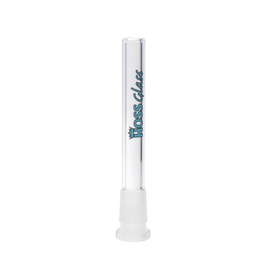 Hoss Glass | Flush Mount Open Ended Downstem [YX23] Downstem · Bowlstem Smoking Cat Distribution 4.75 inches (12cm) Light Blue