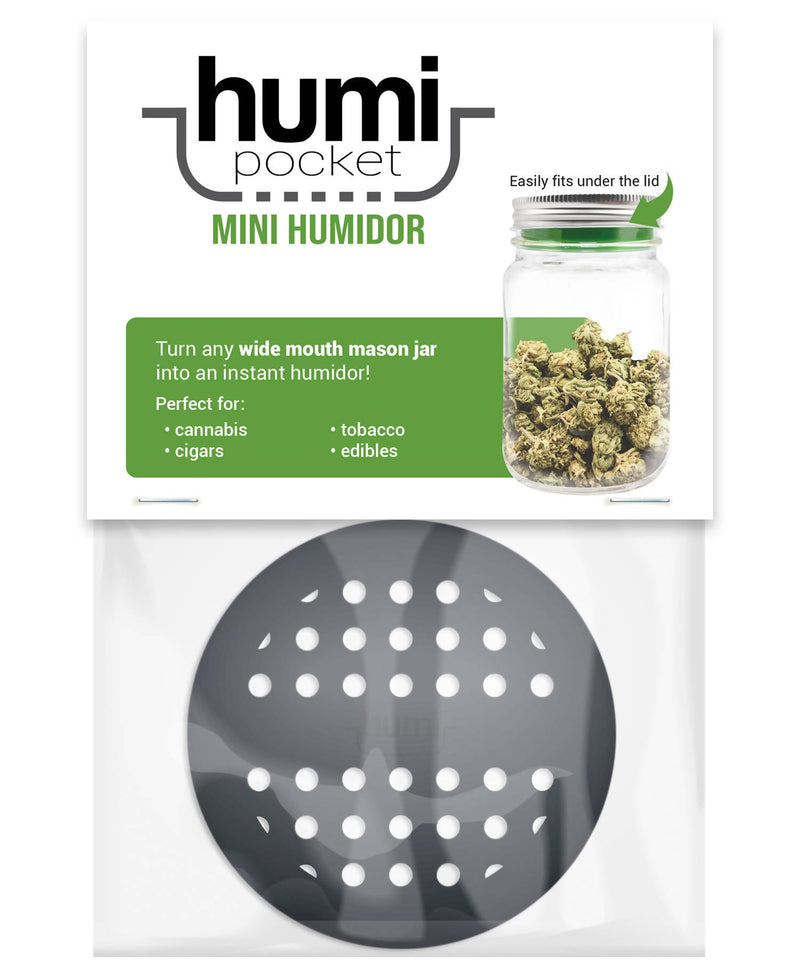 Humi Pocket Mini Humidor-black - One Wholesale