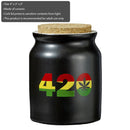 420 rasta color stash jar Jar Roast and Toast Gifts