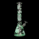 SC Cheech and Chong 15" 7mm Optical Illusion Glow in the Dark Beaker Bong