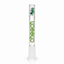 Cheech | 5.5" Diamond Downstems with Diffusion Cuts Downstem · Bowlstem Smoking Cat Distribution Green