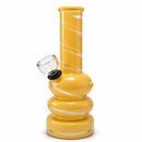 6" Colored Glass Bubble Waterpipe Glass Bong Super Supplys Inc Yellow