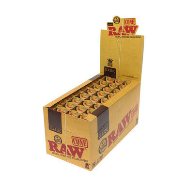 SC RAW Classic King Size Pre-rolled Cones 3 Pack- 32ct