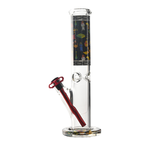 12" D&K 9mm Desert Bloom Straight Tube Bong