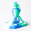 Grenade Silicone Nectar Collector Kit [AKNC] Nectar Collector Canadian Distributor Blue/White