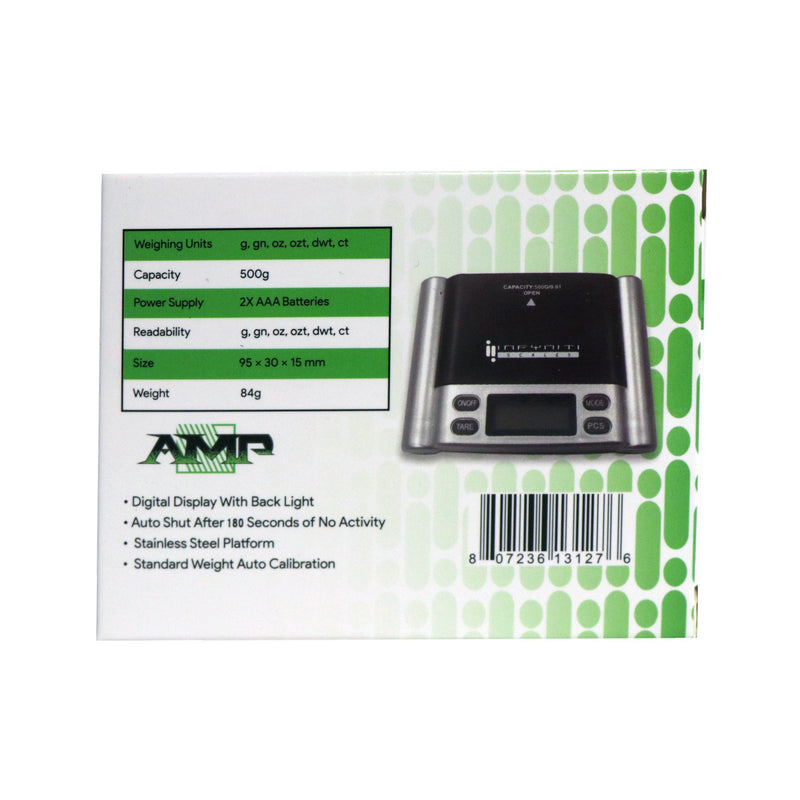 AMP Digital Pocket Scale, 500g x 0.1g