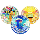 SC Pulsar Design Series Glass Round Ashtray Display 6 count