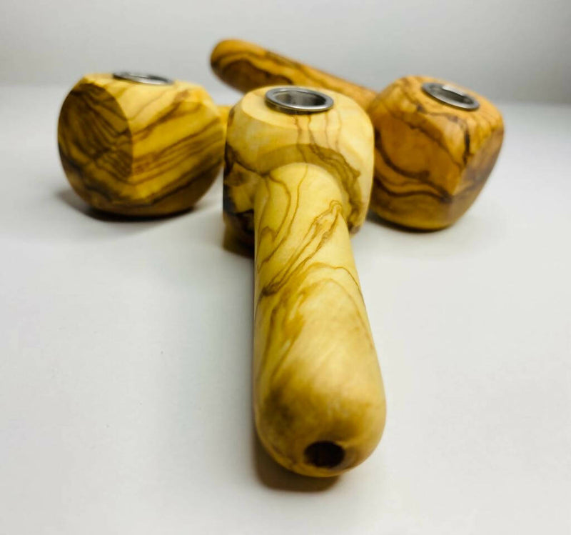 O Olive Wood Apple Pipe