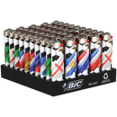 BIC® | Maxi Soccer Flag Assortment Display of 50 [BIC1001SF] Lighter ONE
