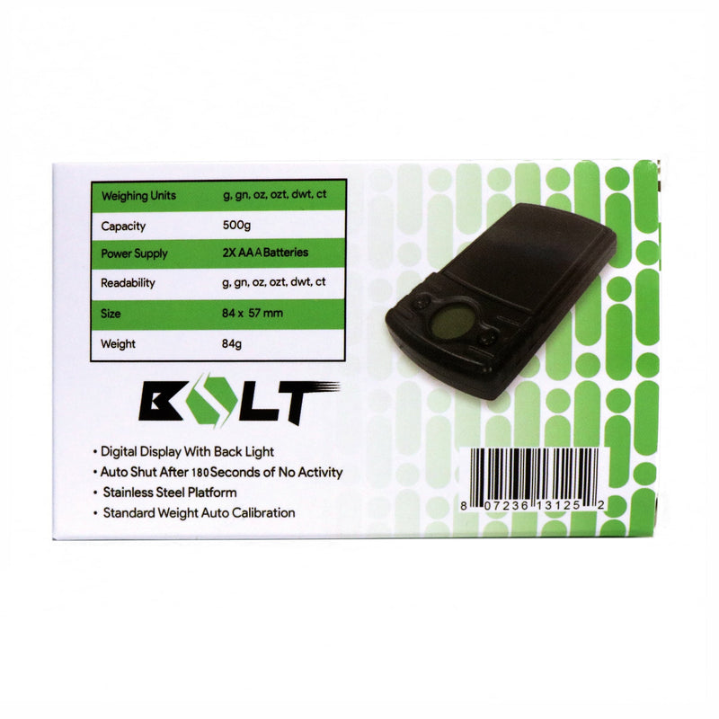 Bolt Digital Pocket Scale, 500g x 0.1g