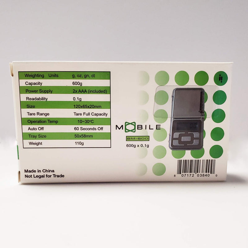 Mobile Digital Pocket Scale, 600g x 0.1g - Infyniti Scales