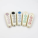 Handmade Ceramic Smoking Pipe [10.17.18] Ceramic Pipe Black Piranha Designs