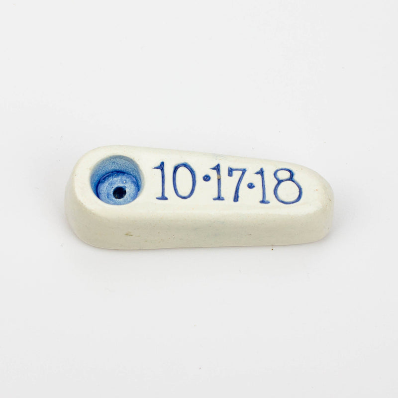 Handmade Ceramic Smoking Pipe [10.17.18] Ceramic Pipe Black Piranha Designs