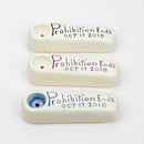 Handmade Ceramic Smoking Pipe [Prohibition Ends] Ceramic Pipe Black Piranha Designs