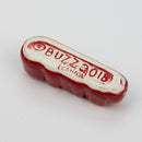 Handmade Ceramic Smoking Pipe [3D LETTERS] Ceramic Pipe Black Piranha Designs