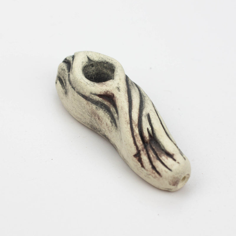 Handmade Ceramic Smoking Pipe [COLLECTIONS]-Wood - One Wholesale