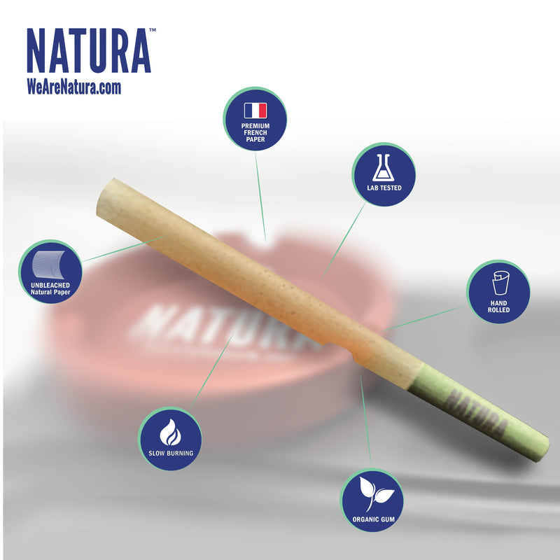 O Natura –  Unbleached Brown Pre-Rolled Cones Box of 32