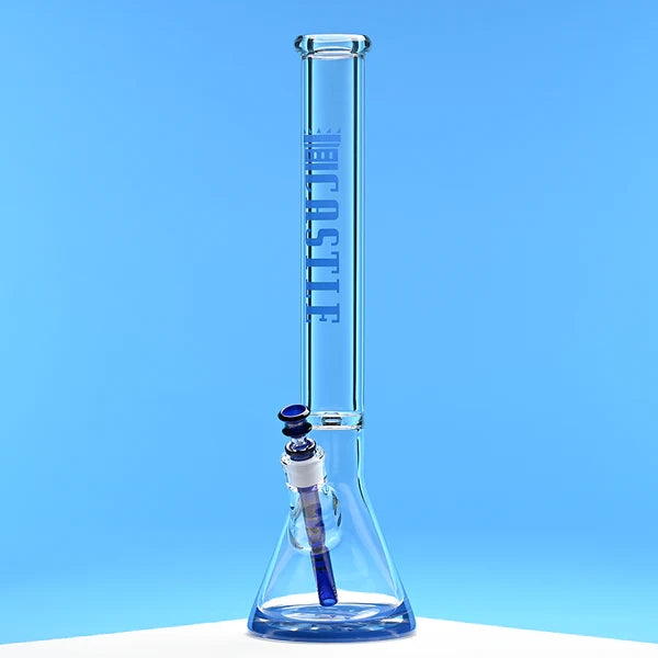 SC Castle Glassworks 18 inch 9mm Colour Logo beaker