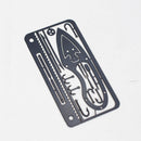 18-in-1 Wallet Multifunction Survival Tool Kit Multi Tool · Accessory Canadian Distributor Black