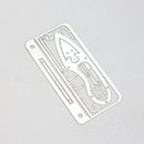18-in-1 Wallet Multifunction Survival Tool Kit Multi Tool · Accessory Canadian Distributor Silver