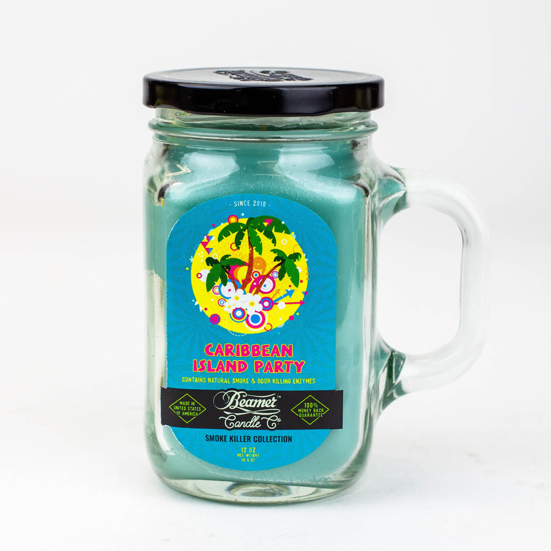 Beamer Candle Co.| Ultra Premium Jar Smoke killer collection candle Candle ONE Caribbean Island Party