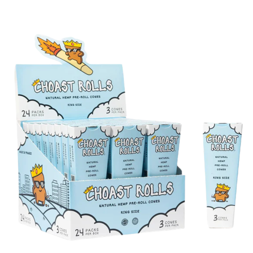 Choast Rolls Natural Hemp KS 3pk Pre Rolled Cones - 24ct