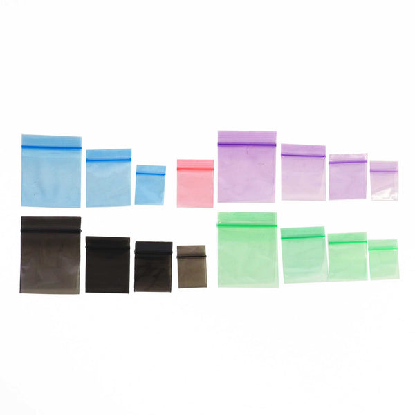 1.25"x1.25" Colored Ziploc Bags