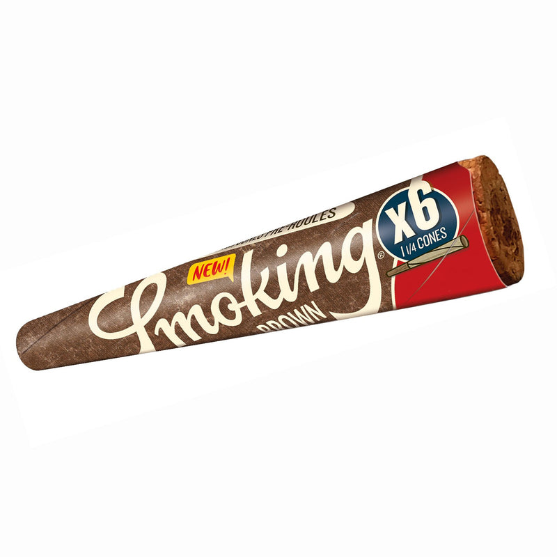 1 1/4" Smoking Brown Pre- Rolled Cones
