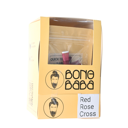 Bong Baba Red Rose Cross Cones - 10ct