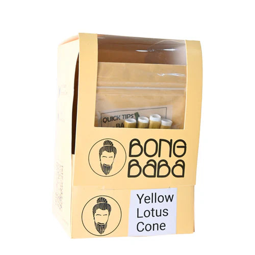 O Bong Baba | Yellow Lotus Cone Display of 10