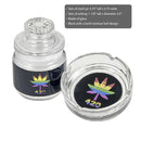 ASHTRAY AND STASH JAR SET - RAINBOW LEAF DESIGN Jar Roast and Toast Gifts