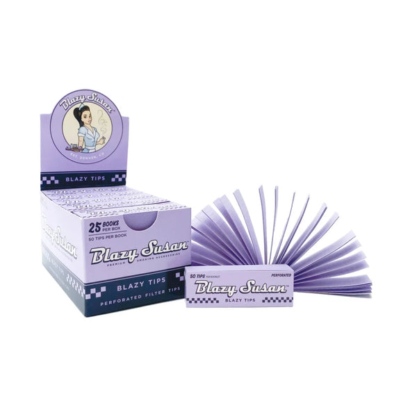 O Blazy Susan |  Purple Filter Tips Box of 25