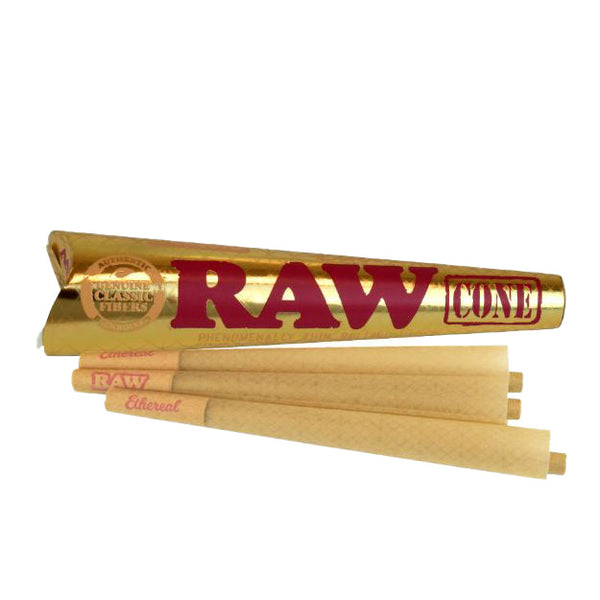 Raw Classic - Ethereal Phenomenally, King Size Pre-Rolled Cones - 3 Pack