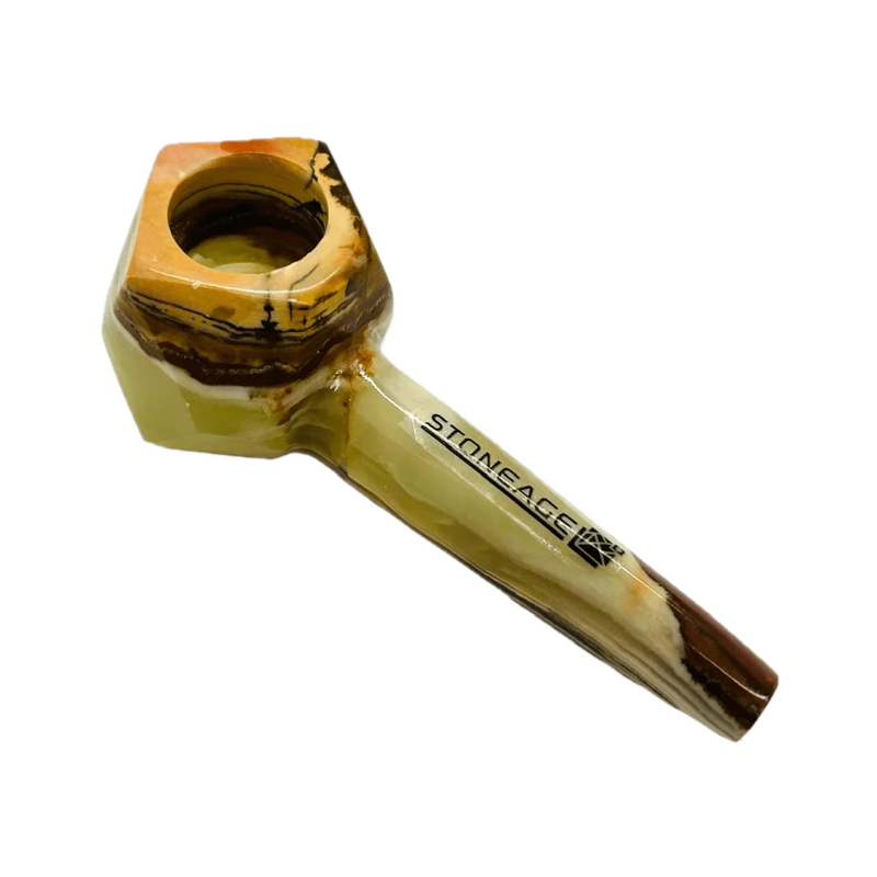 O StoneAge | 4" Handmade Tobacco Smoking Pipe – Model: Diamond, Includes Gift Box