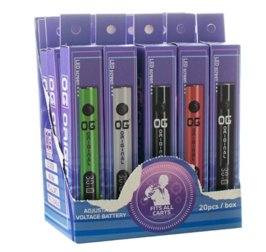 SC OG Original 510 Portable Battery Set - 20ct Display Fits all Carts