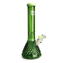 Red Eye Glass® | 15" Hera Beaker Base Water Pipe – Two-Toned Borosilicate Glass [REG078G] Glass Bong Smoking Cat Distribution